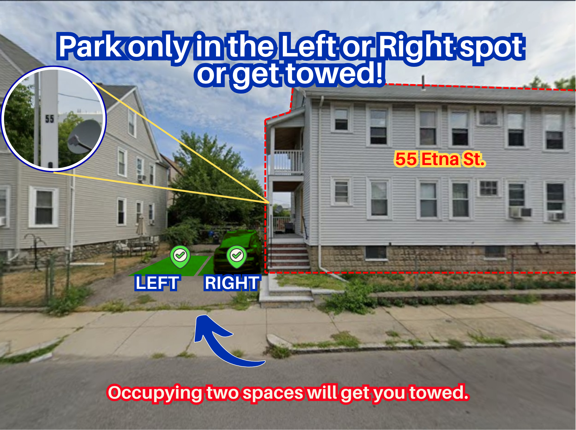 Photo of 55 Etna St. - Left or Right Spot