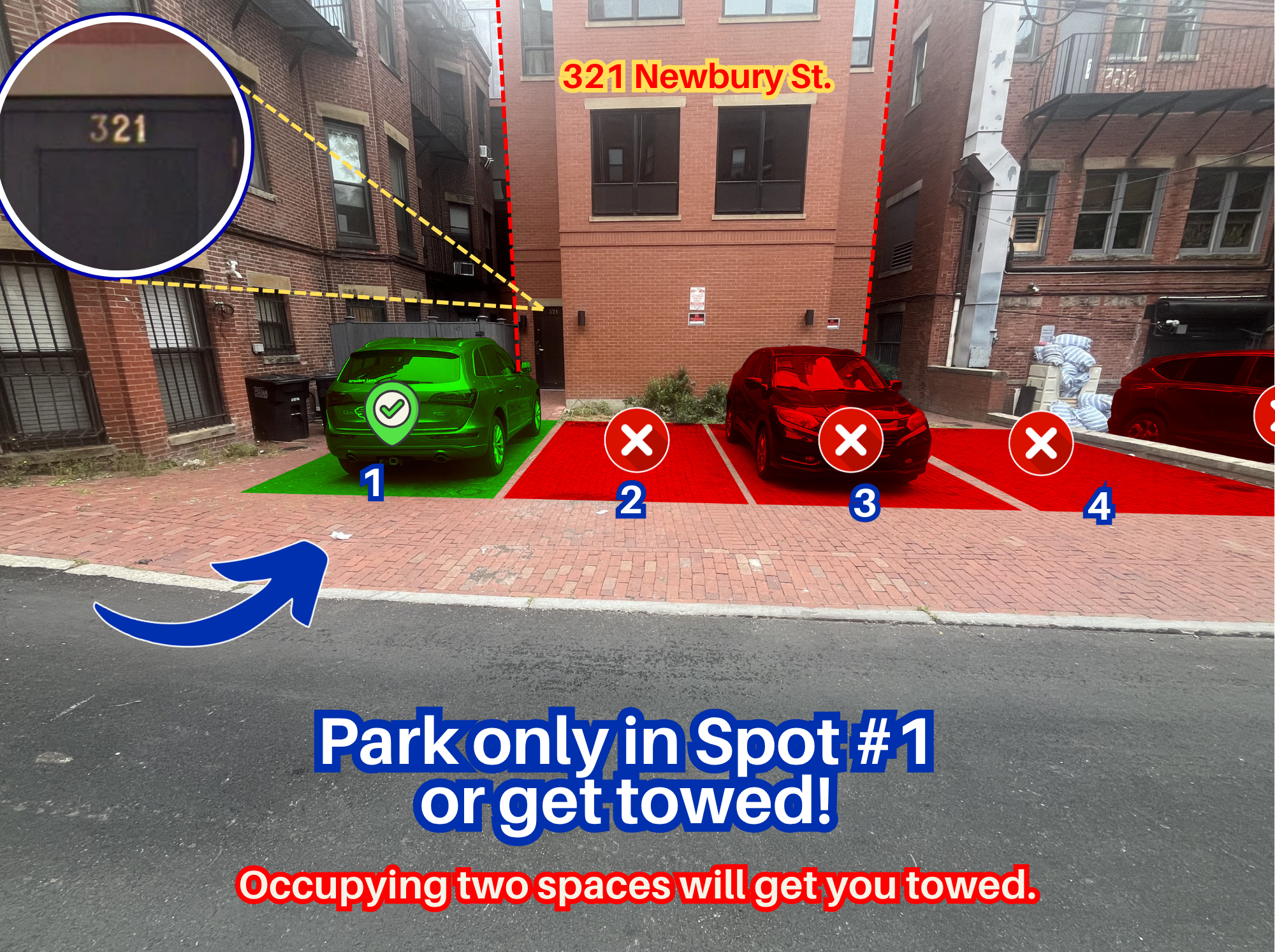 Photo of 321 Newbury St. - Spot #1 Only