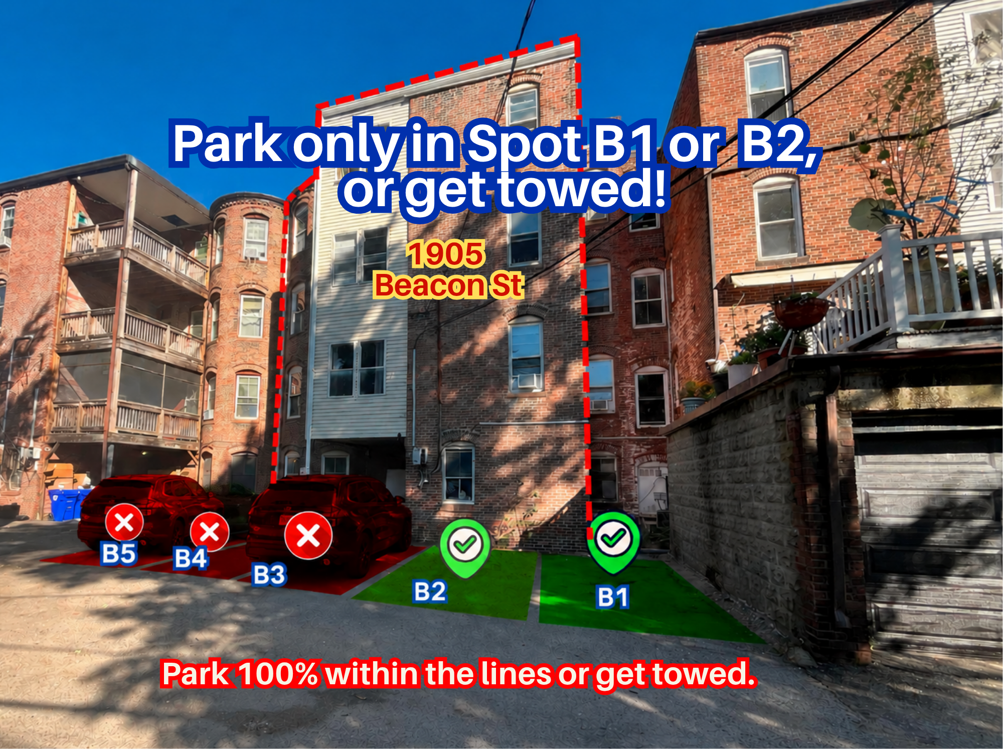 Photo of 1905 Beacon St. - Spot B1 or B2 Only