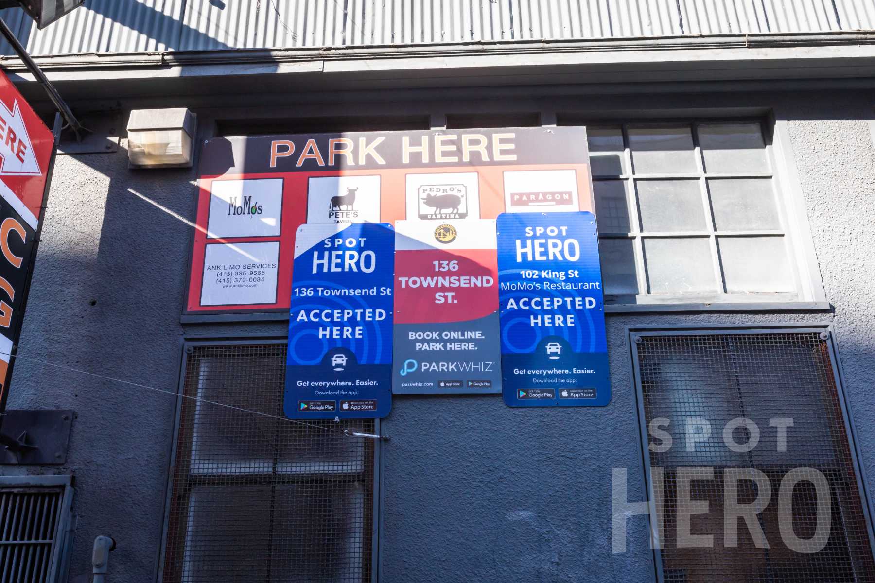 136 Townsend Street Parking