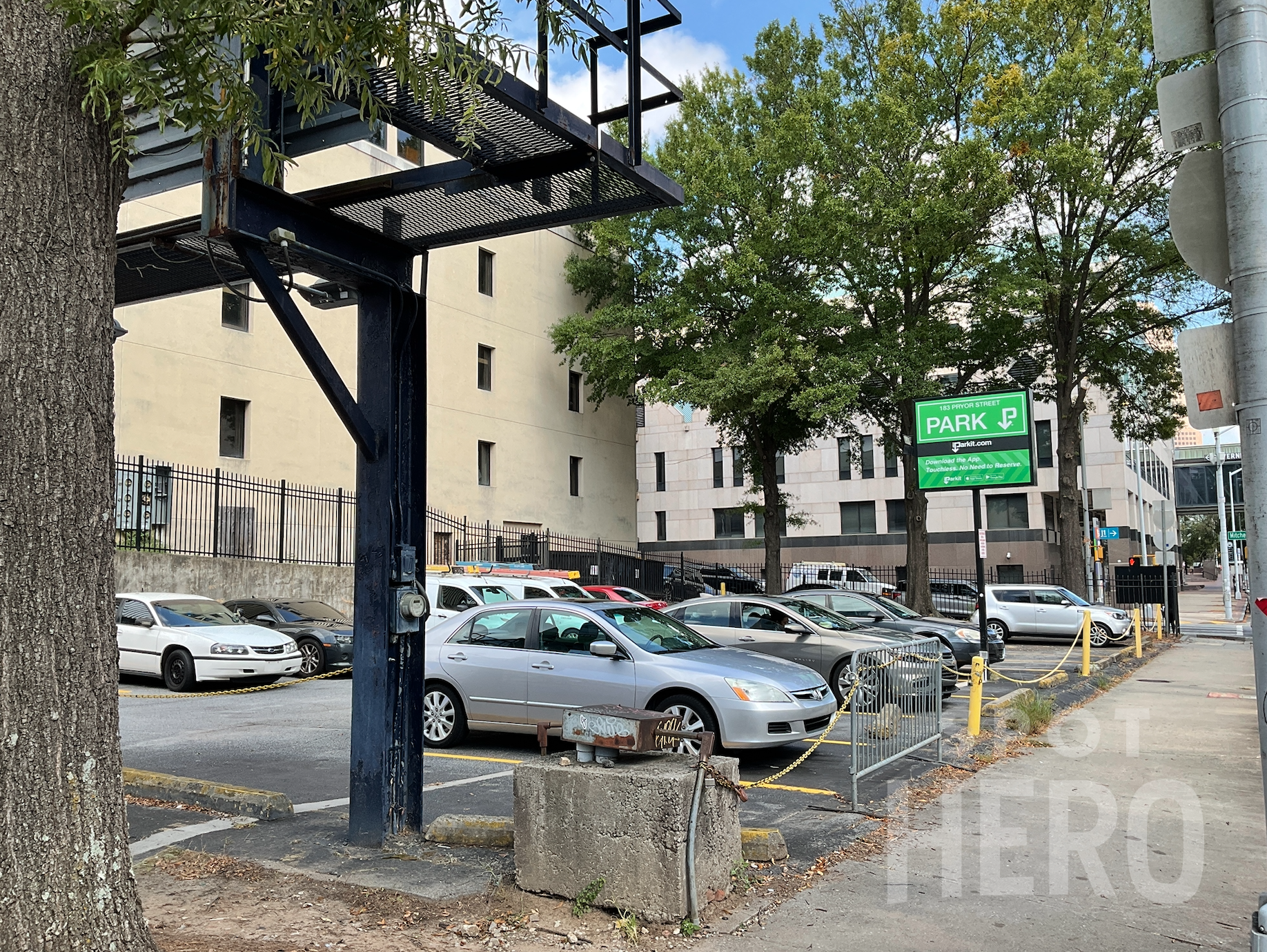 Atlanta - Turner Field: Gold Parking Lot - Hank Aaron 715t…