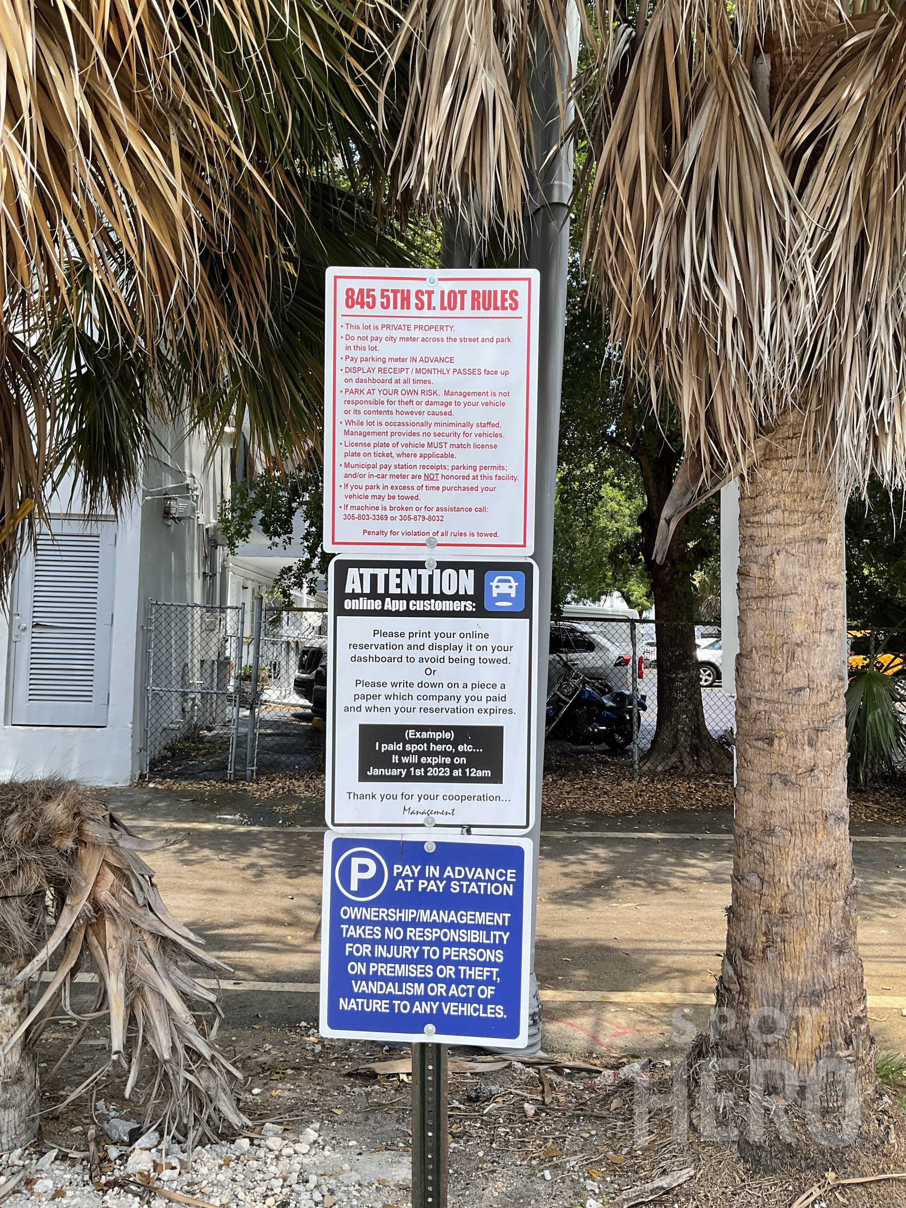 845 5th Street Parking