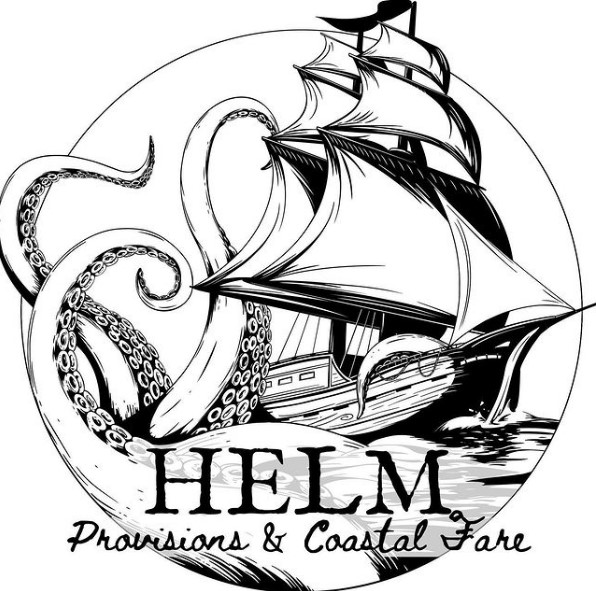 The Helm Provisions & Coastal Fare logo