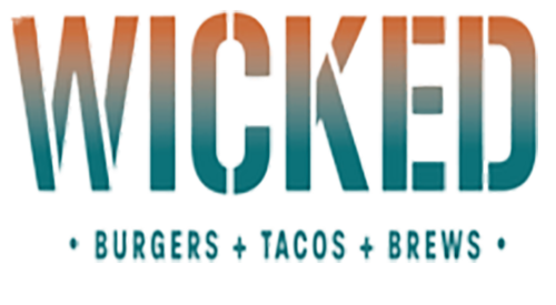 Wicked Burgers, Tacos, Brews logo