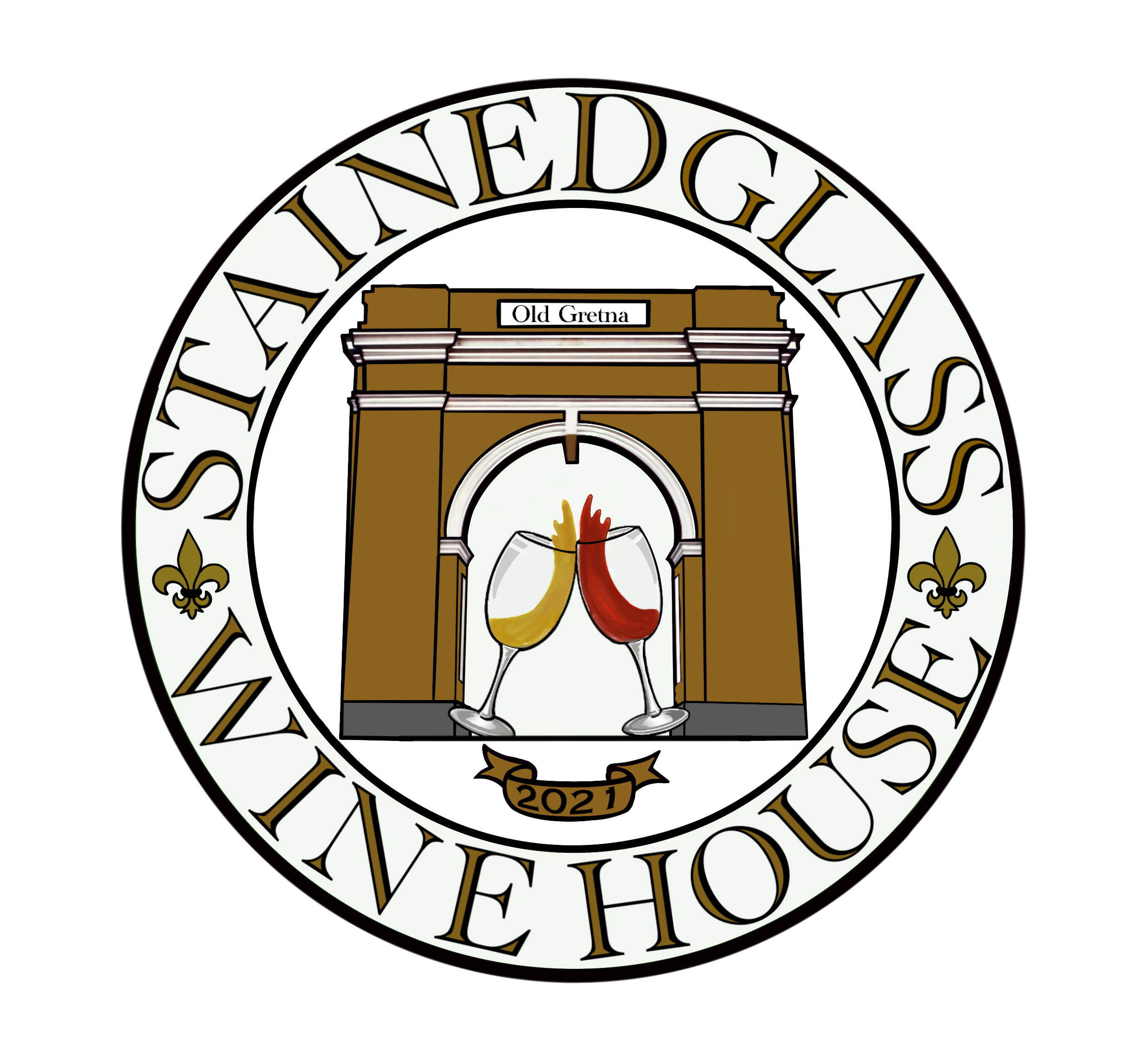 Stained Glass Wine House logo