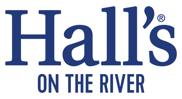 Hall's on the River logo