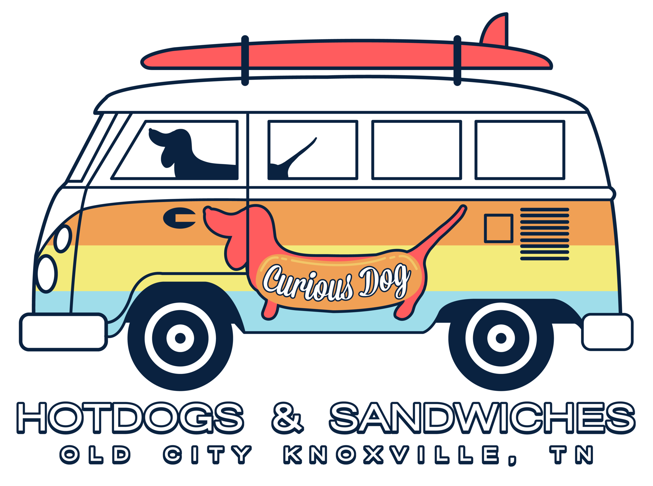 Curious Dog Hotdogs & Sandwiches logo