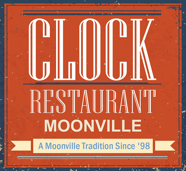 Clock Restaurant-Moonville logo
