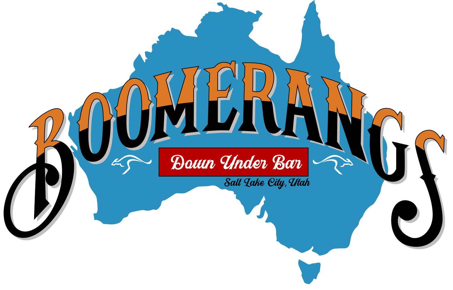 Boomerang's Down Under Bar Downtown logo