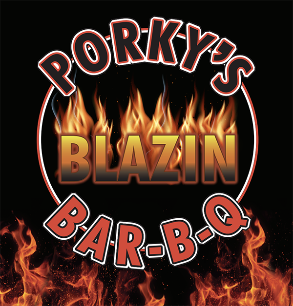 Porky's Blazin' Bar-B-Q logo
