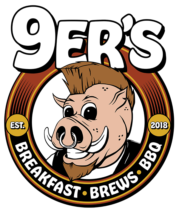 9ers Breakfast Brew  BBQ logo