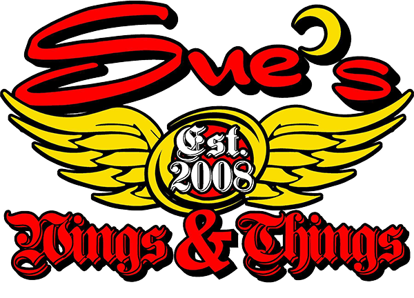 Sue's Wings & Things logo