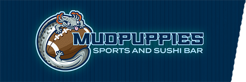 Mudpuppies Sports and Sushi Bar logo