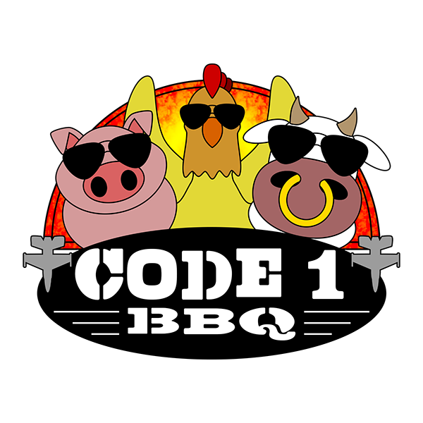 Code 1 BBQ logo