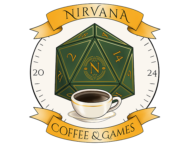 Nirvana Coffee & Games logo