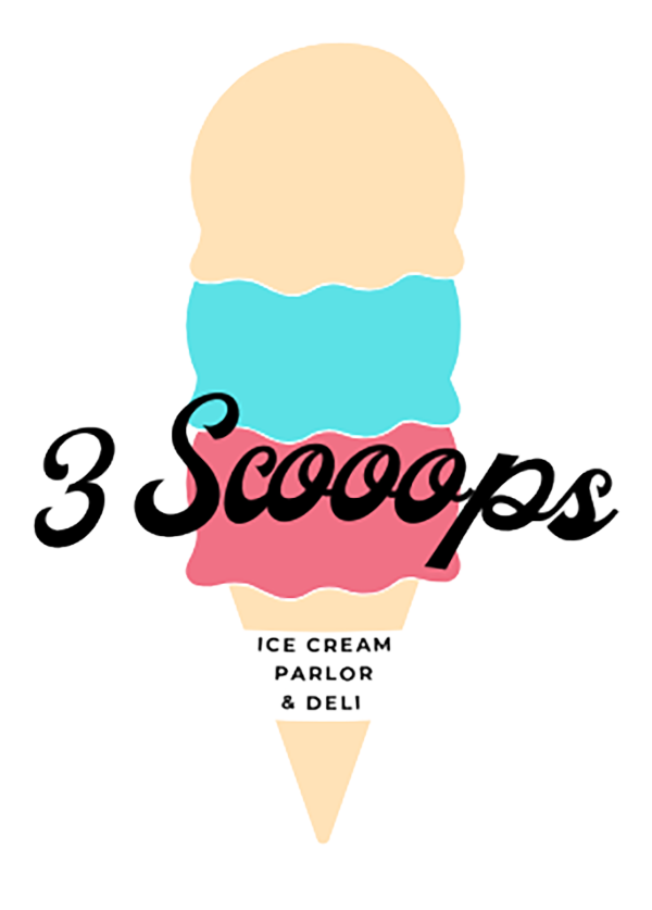 3 Scoops Ice Cream Parlor & Deli logo