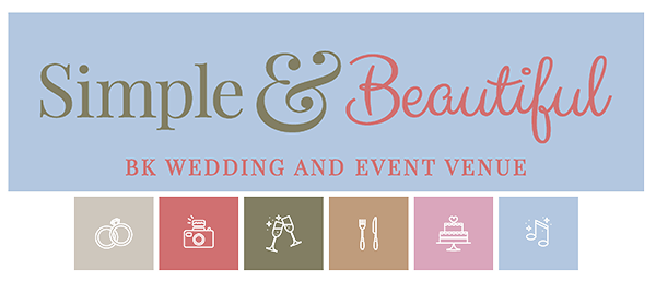 Simple & Beautiful; BK Wedding & Event Venue logo