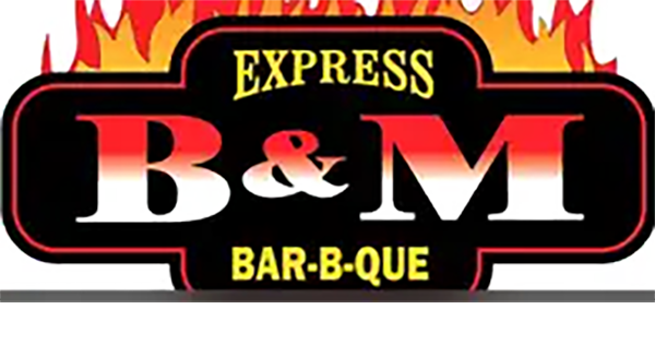 B & M BBQ Lyndhurst Wings, Fish, Pork and Beef logo