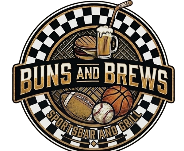 Buns and Brews Sports Bar and Grill logo