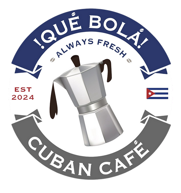 Que Bola Cuban Cafe logo