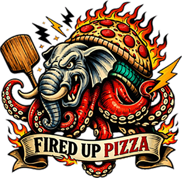 Fired Up Pizza logo