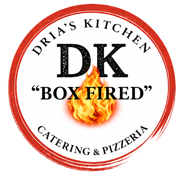 Dria's Kitchen Boxed Fired Catering and Pizzeria logo