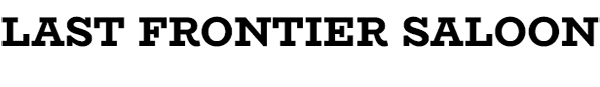 Last Frontier Saloon logo