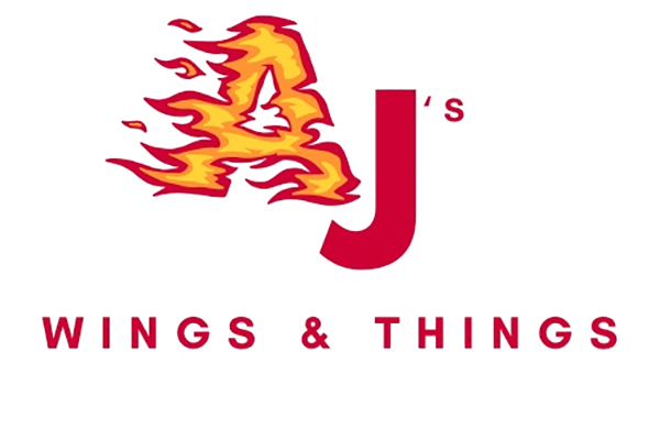 AJ's Wings & Things logo