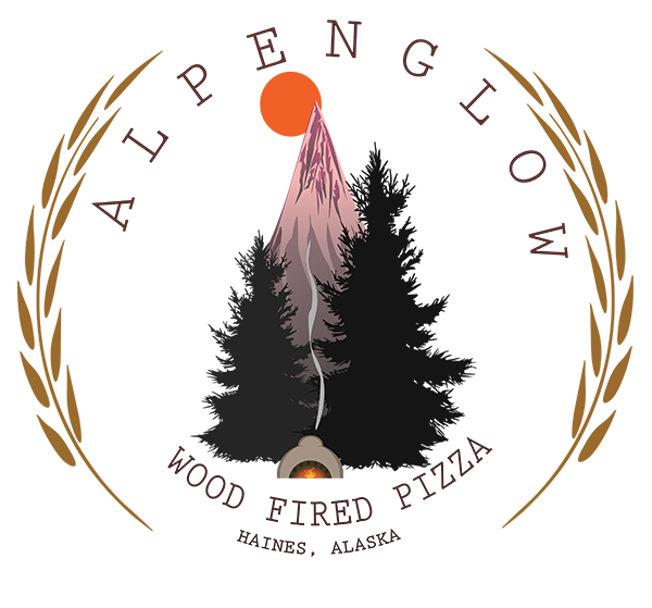 Alpenglow Woodfire Pizza logo