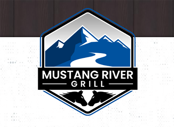 Mustang River Grill logo