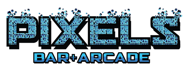 Pixels Bar + Arcade logo