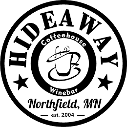 The HideAway Coffehouse and Winebar logo