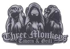 Three Monkeys Tavern and Grill logo