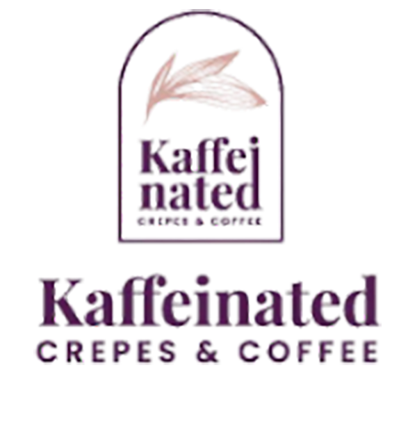 Kaffeinated Rim Crepes & Coffee logo