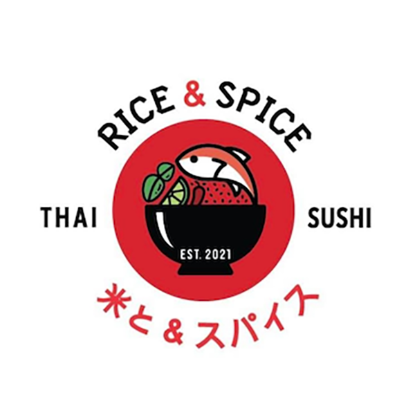 Rice and Spice Thai and Sushi logo