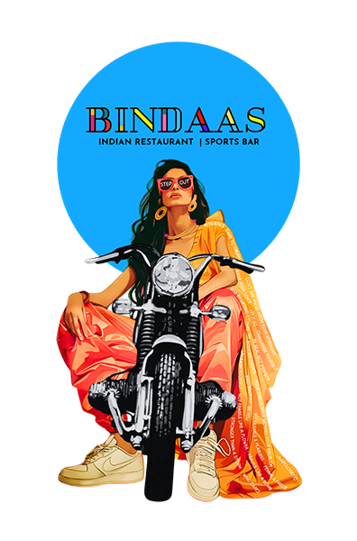 Bindaas Indian Restaurant Sports Bar & Dukaan logo