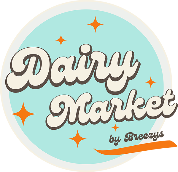 Dairy market by breezy's logo