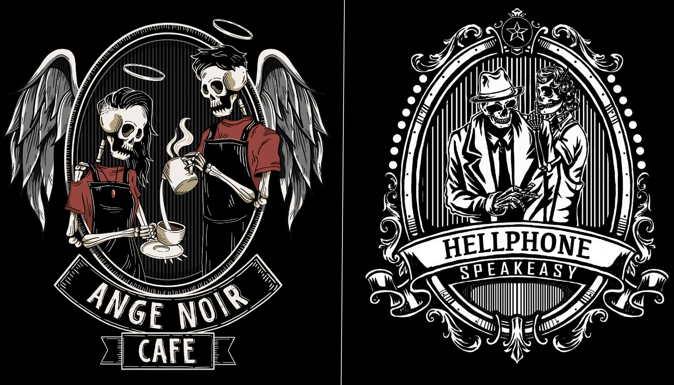 Ange Noir Cafe logo