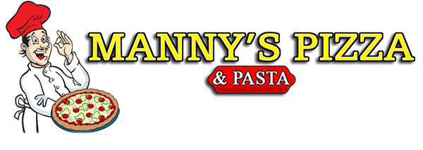Manny pizza and pasta logo