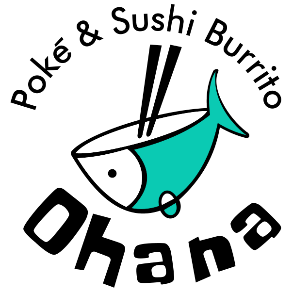 Ohana Poke and Sushi Burrito logo