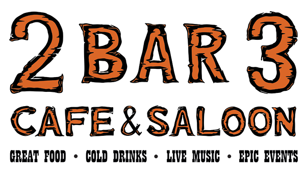 2 Bar 3 Cafe and Saloon logo