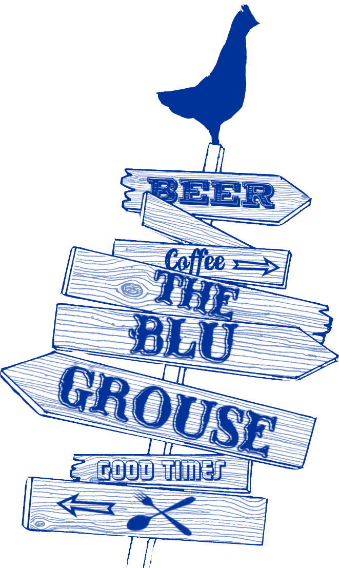 The Blu Grouse logo