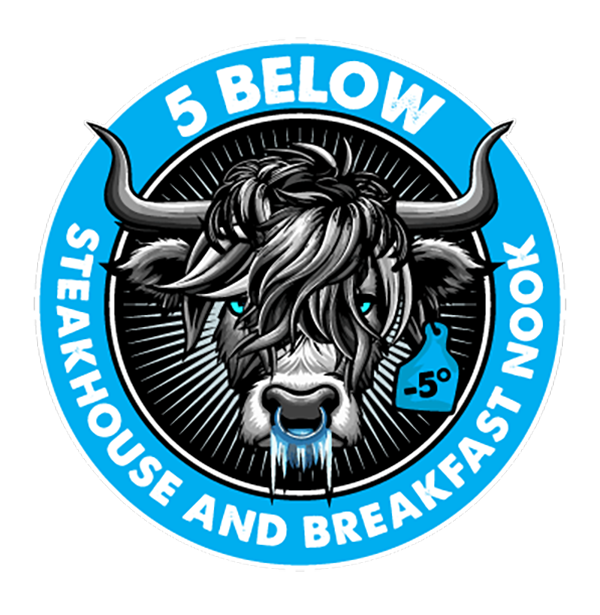 5 Below Steakhouse and Breakfast Nook logo