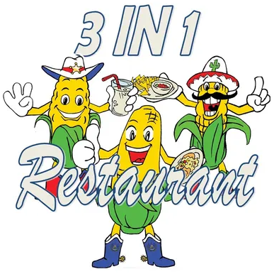 3 in 1 Restaurant logo