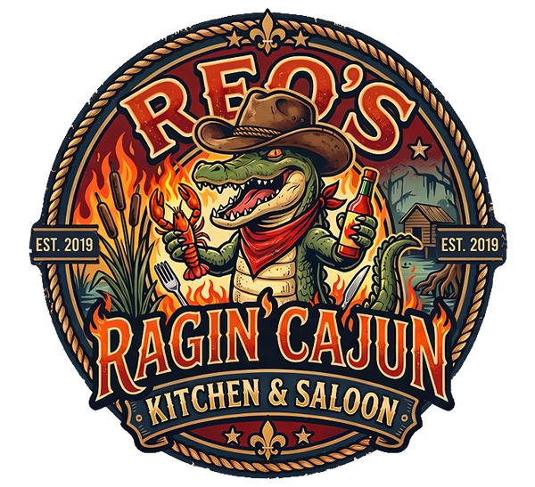 Reo's Cajun Kitchen and Saloon logo