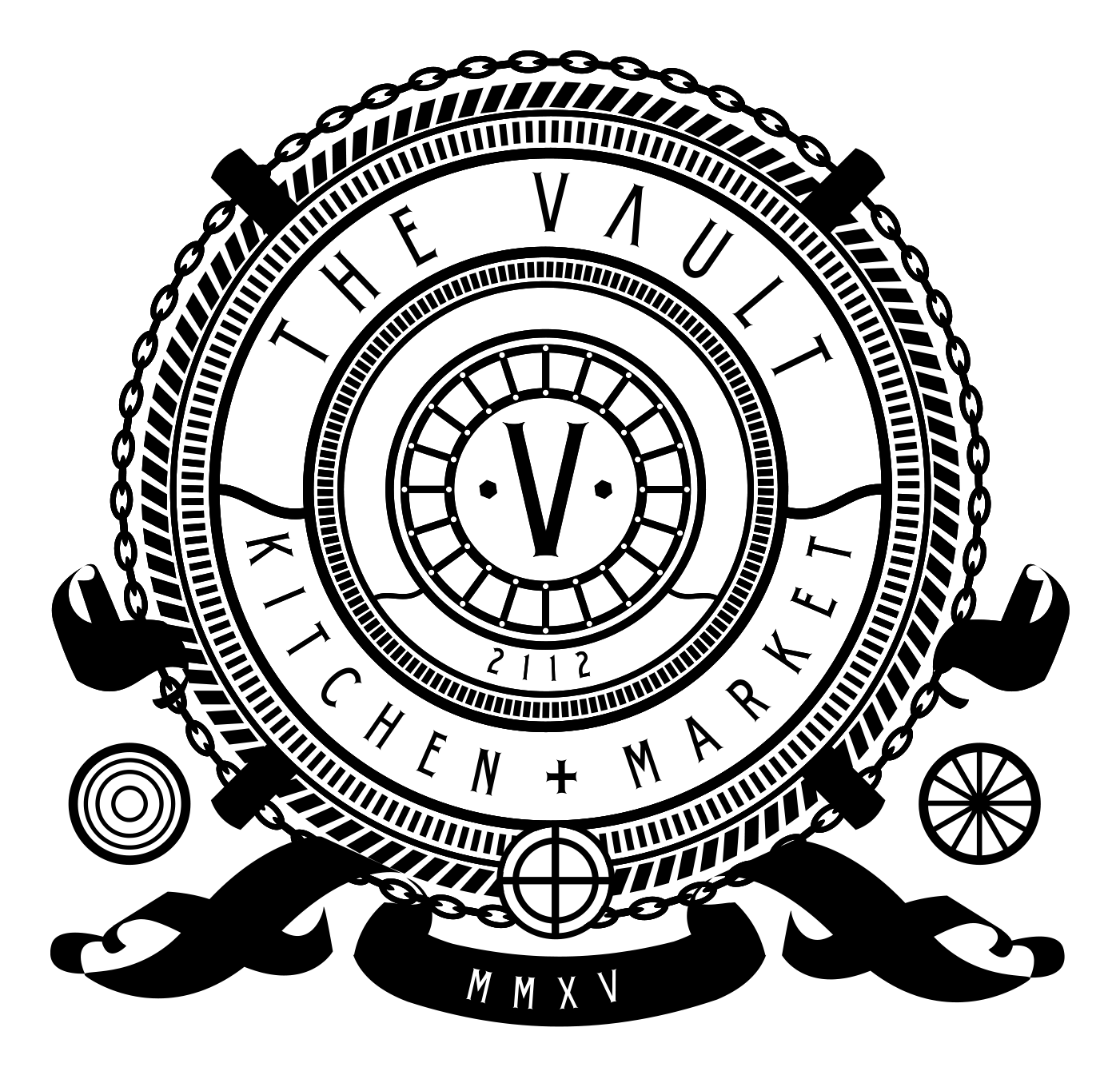 The Vault Kitchen and Market logo