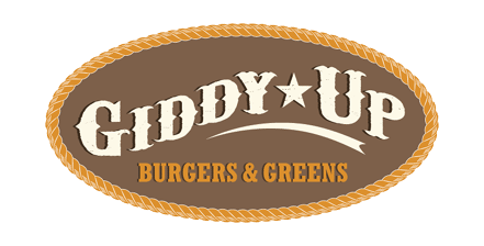 Giddy Up Burgers & Greens logo