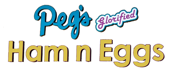 Peg's Glorified Ham N Eggs logo
