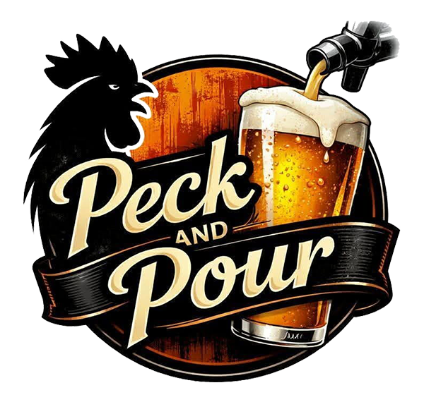 Peck & Pour, Wings & Beer logo