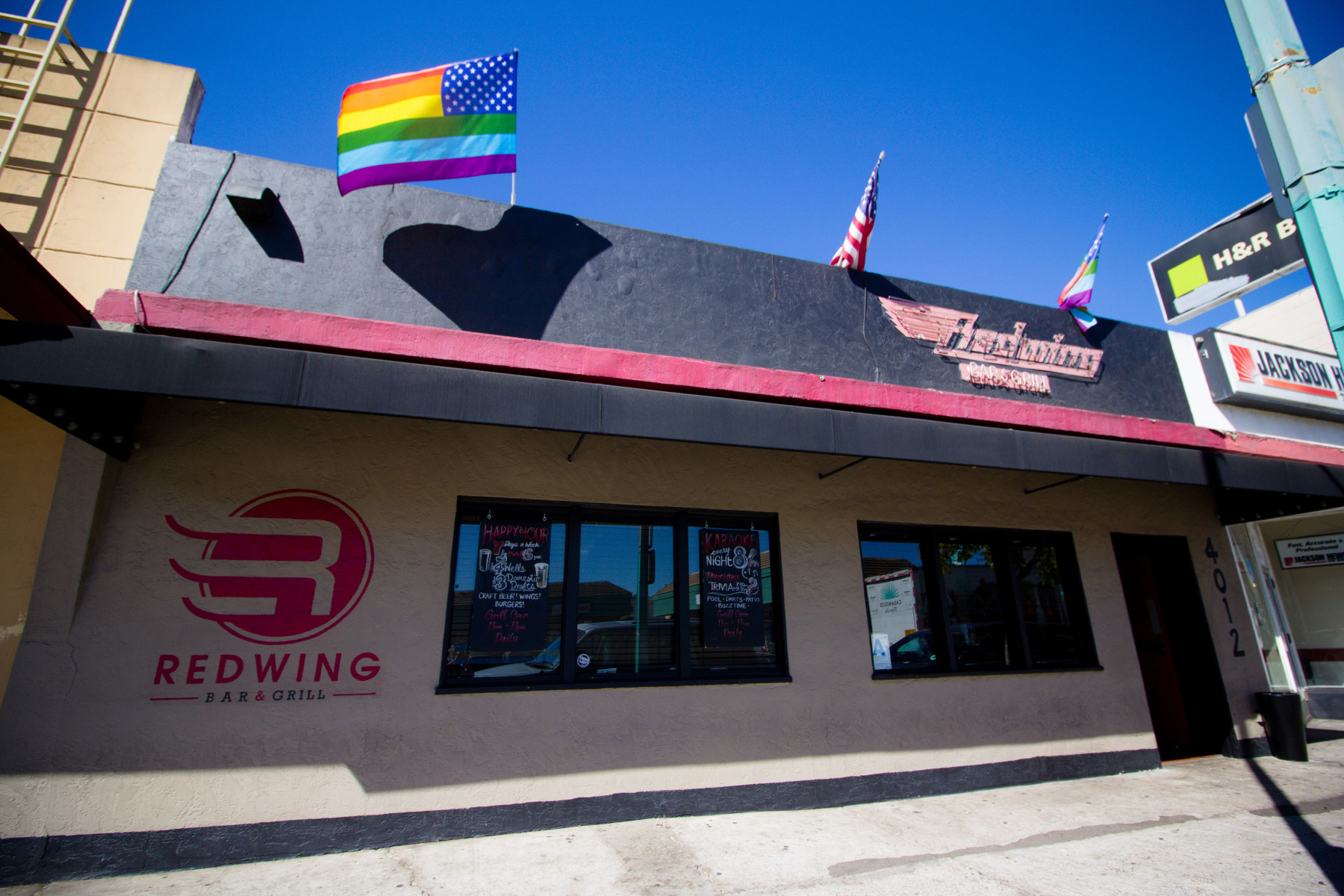 Exterior of Redwing Bar & Grill in North Park